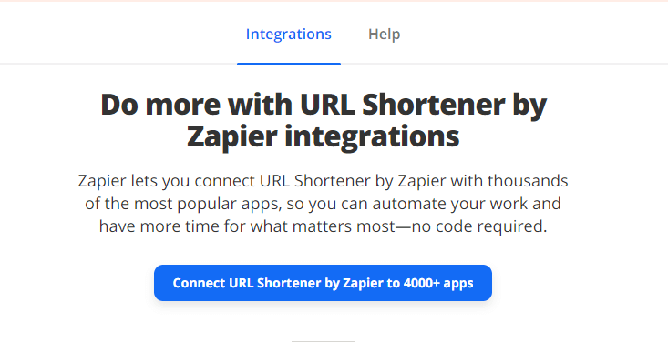 Zapier URL Shortener
